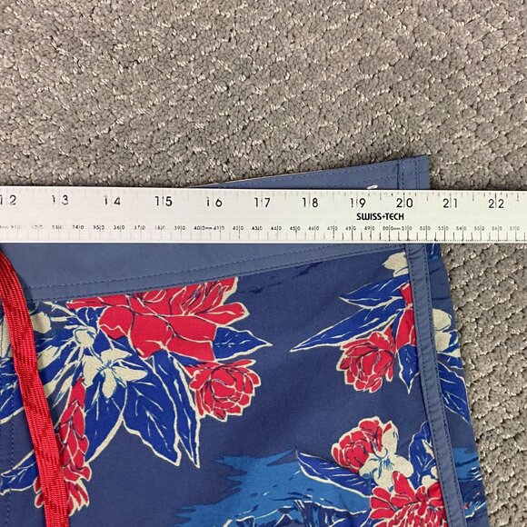 Patagonia Wavefarer Board Shorts Men's 40 Swim Trunks Floral Tropical Drawstring - Picture 8 of 12
